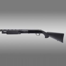 Hogue Mossberg 500 12 Gauge Series OverMolded Shotgun Stock/Foregrip (Black)