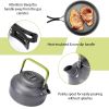 12Pcs Camping Cookware Set Camping Stove Aluminum Pot Pans Kit For Hiking Picnic Outdoor With Cup Fork Spoon Knife