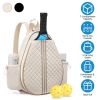 Pickleball Sling Bag For Men Women Waterproof Badminton Tennis Backpack With Wet Pocket Hidden Fence Hook Machine Washable