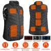 Heated Vest Electric Usb Jacket Men Women Heating Coat Thermal Body Warmer Wear With 3 Temperature Levels