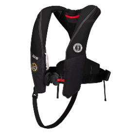 Mustang Atlas 190 Dlx Open Ocean Inflatable Pfd Black