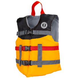 Mustang Youth Livery Foam Vest Mango-Black