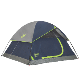 Coleman Sundome 4 Person Camping Tent Blue