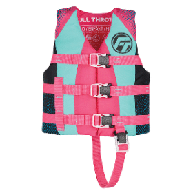 Full Throttle Child Nylon Life Jacket - Pink
