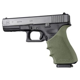 Hogue HandAll Beavertail Grip Sleeve for Full Size Glock - Gen 3 & 4 (OD Green)