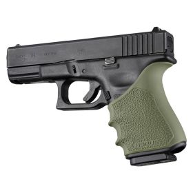 Hogue HandAll Beavertail Grip Sleeve for Glock 19/23/32/38 Gen 3 & 4 (OD Green)