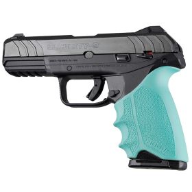 Hogue HandAll Beavertail Grip Sleeve for Full Size Ruger Security-9 (Aqua)