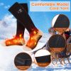 Electric Heated Socks For Men Women Battery Powered Heated Socks Rechargeable Feet Warmer With 4 Temperature Levels Indoor Outdoor Machine Washable