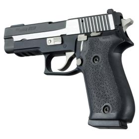 Hogue Sig Sauer P220 American OverMolded Rubber Grip without Finger Grooves (Black)