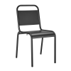 Set of Two Aluminum Outdoor Stacking Dining Chairs