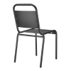 Set of Two Aluminum Outdoor Stacking Dining Chairs