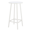 Aluminum Slat Rounded Outdoor Bar Table