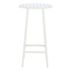 Aluminum Slat Rounded Outdoor Bar Table