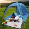 Beach Tent Outdoor Waterproof Tent Canopy For 4-6 Person With 3 Door Openings Carrying Bag Upf50+ Easy Setup For Beach Picnic Camping Hiking Adventure