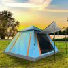 4-5 Person Camping Tent Outdoor Foldable Waterproof Tent With 2 Mosquito Nets Windows Carrying Bag For Hiking Climbing Adventure Fishing