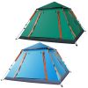 4-5 Person Camping Tent Outdoor Foldable Waterproof Tent With 2 Mosquito Nets Windows Carrying Bag For Hiking Climbing Adventure Fishing