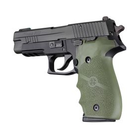 Hogue SIG Sauer P226 OverMolded Rubber Grip with Finger Grooves (OD Green)