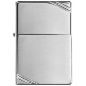 Zippo Windproof Lighter Vintage High Polish Chrome with Slashes