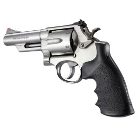 Hogue S&W N-Frame Square Butt OverMolded Rubber Monogrip with Finger Grooves (Black)