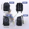 42L/11Gal Fishing Backpack Large Capacity Fishing Tackle Storage Bag With Rod Holders 16-Pocket Water-Resistant With Divider Adjustable Padded Straps