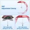 Camping Chair With Umbrella Lightweight Foldable Outdoor Chair With Cup Holder Detachable Sun Canopy Carrying Bag 330Lbs Max Load For Beach Picnic Tra