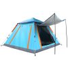 4-5 Person Camping Tent Outdoor Foldable Waterproof Tent With 2 Mosquito Nets Windows Carrying Bag For Hiking Climbing Adventure Fishing