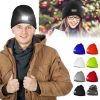 Unisex 5 Led Knitted Beanie Winter Warm Hat Camping Jogging Running Cap Headlamp