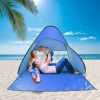 Pop Up Beach Tent Sun Shade Shelter Anti-Uv Automatic Waterproof Tent Canopy For 2/3 Man W/ Net Window Storage Bag For Outdoor Beach Camping Fishing P