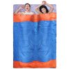 2 People Sleeping Bag For Adult Kids Lightweight Water Resistant Camping Cotton Liner Cold Warm Weather Indoor Outdoor Use 3 Season With Sack For Spri