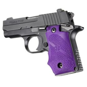 Hogue Sig Sauer P238 Rubber Grip Finger Grooves (Purple)