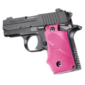 Hogue Sig Sauer P238 Rubber Grip with Finger Grooves (Pink)