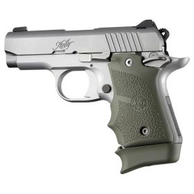 Hogue Kimber Micro 9 OverMolded Rubber Grip with Finger Grooves (OD Green)