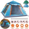 4-5 Person Camping Tent Outdoor Foldable Waterproof Tent With 2 Mosquito Nets Windows Carrying Bag For Hiking Climbing Adventure Fishing
