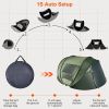 5-8 Person Pop Up Tent Automatic Setup Camping Tent Waterproof Instant Setup Tent With 4 Mosquito Net Windows Carrying Bag For Hiking Climbing Adventu