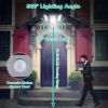 Solar Wall Light Outdoor 33 Cob Beads Pir Motion Sensor Remote Control Wireless Lamps Ip45 Waterproof Lighting For Garage Front Door Garden Pathway