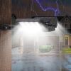 Solar Wall Light Outdoor 33 Cob Beads Pir Motion Sensor Remote Control Wireless Lamps Ip45 Waterproof Lighting For Garage Front Door Garden Pathway