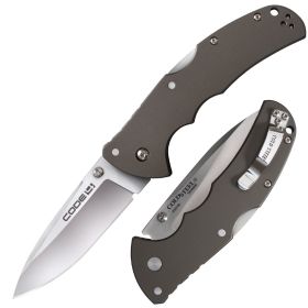 Cold Steel Code 4 Spear Point Folding Knife 3-1/2" S35VN Satin Plain Blade Aluminum Handles