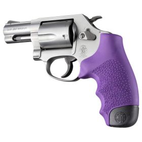 Hogue S&W J-Frame Revolver Rubber Monogrip with Finger Grooves (Purple)