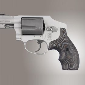 Hogue S&W J-Frame Bantam Smooth Grip G10 - G-Mascus (Black/Grey)