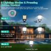 Solar Wall Light Outdoor 33 Cob Beads Pir Motion Sensor Remote Control Wireless Lamps Ip45 Waterproof Lighting For Garage Front Door Garden Pathway