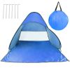 Pop Up Beach Tent Sun Shade Shelter Anti-Uv Automatic Waterproof Tent Canopy For 2/3 Man W/ Net Window Storage Bag For Outdoor Beach Camping Fishing P