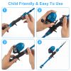 Kids Fishing Pole Set Fishing Starter Kit Telescopic Fishing Rod And Reel Combo Kit With Tackle Box 56Pcs Fishing Lures For Boys Girls