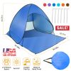 Pop Up Beach Tent Sun Shade Shelter Anti-Uv Automatic Waterproof Tent Canopy For 2/3 Man W/ Net Window Storage Bag For Outdoor Beach Camping Fishing P