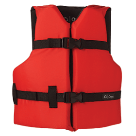 Onyx Nylon Youth Life Jacket Red