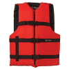 Onyx Nylon Adult Universal Life Jacket Red