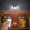 Solar Wall Light Outdoor 33 Cob Beads Pir Motion Sensor Remote Control Wireless Lamps Ip45 Waterproof Lighting For Garage Front Door Garden Pathway