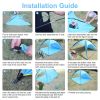 Beach Tent Outdoor Waterproof Tent Canopy For 4-6 Person With 3 Door Openings Carrying Bag Upf50+ Easy Setup For Beach Picnic Camping Hiking Adventure