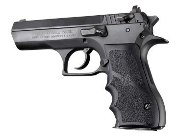 Hogue Magnum Research Baby Eagle .40 / 9mm IWI Jericho & Uzi Eagle Black Rubber Grip (Black)