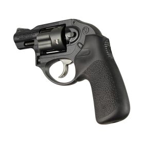Hogue Ruger LCR/LCRx Revolvers OverMolded Rubber "Tamer" Monogrip without Finger Grooves (Black)