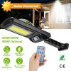 Solar Powered Wall Lights Outdoor 100Led Beads Motion Sensor Lamp Ip65 Waterproof 3 Modes Sensor Light W/ Remote Control For Street Front Door Deck